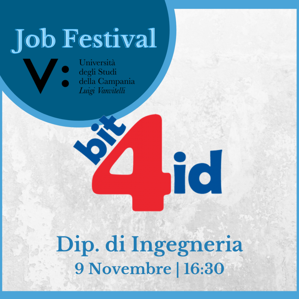 Job Festival | Bit4id | 9.11 ore 16:30 - Aula del Consiglio
