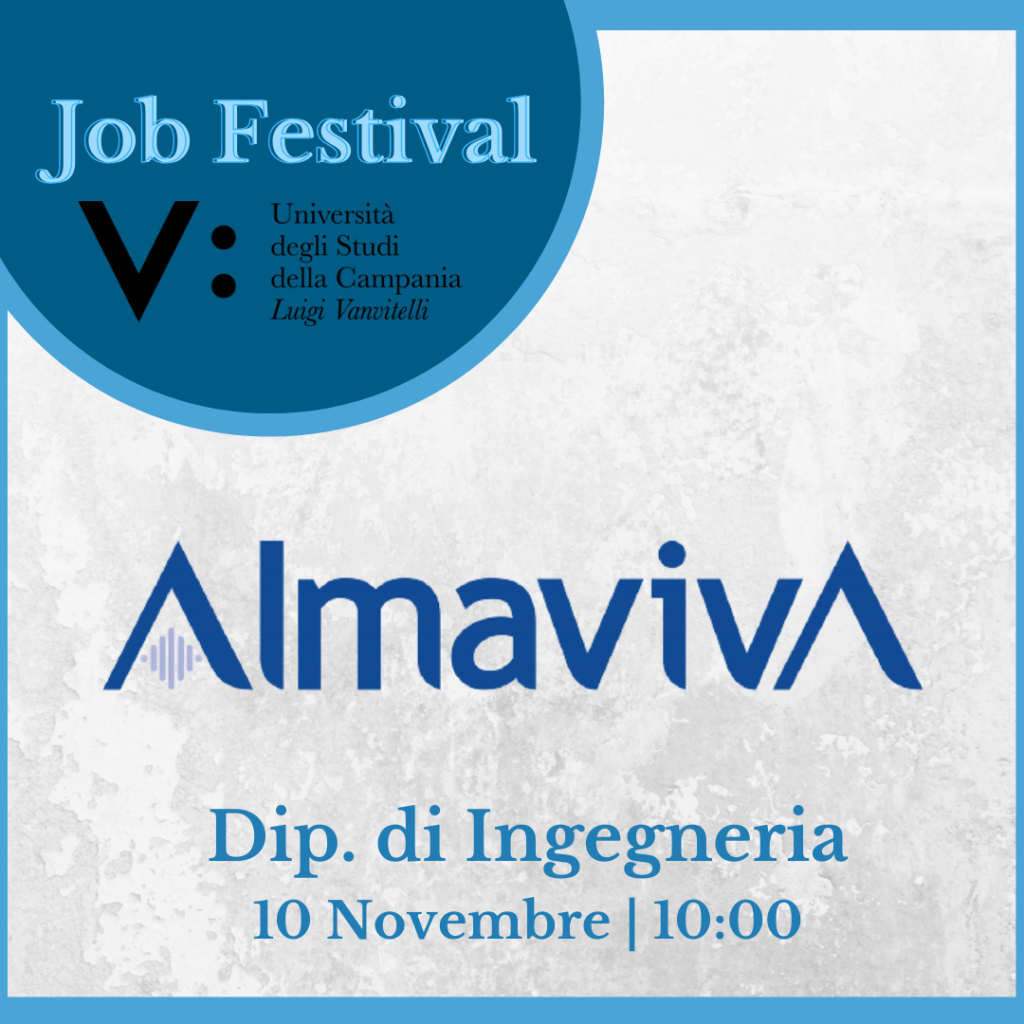 Job Festival | Almaviva | 10.11 ore 10:00 - Aula del Consiglio
