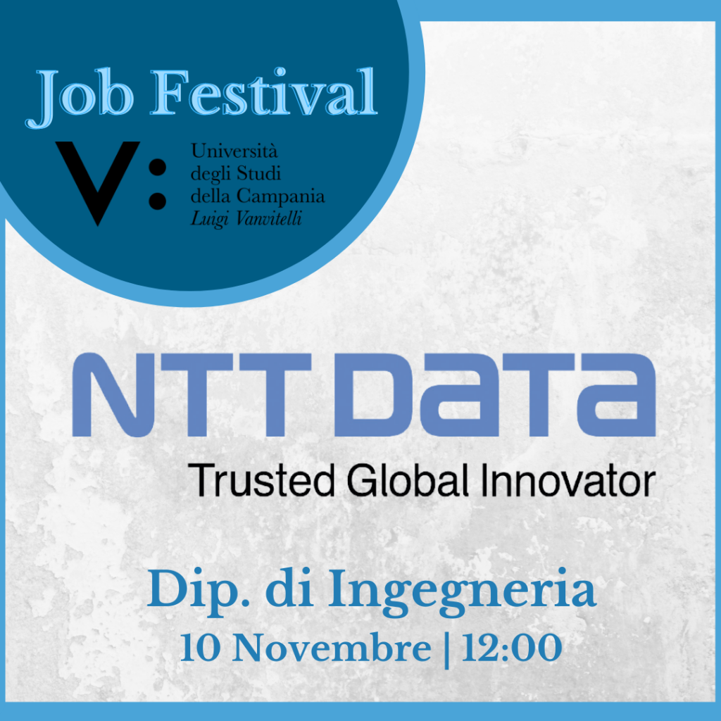 Job Festival | NTT Data | 10.11 ore 12:00 - Aula Magna