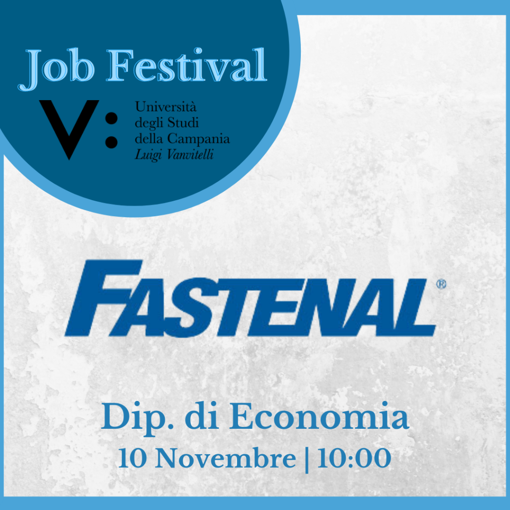 Job Festival | Fastenal | 10.11 ore 10:00 - Aula A