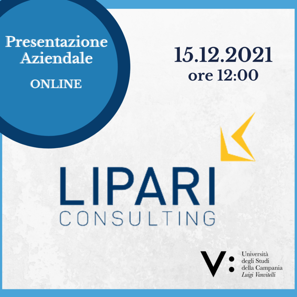 Presentazione Aziendale | ONLINE | Lipari Consulting